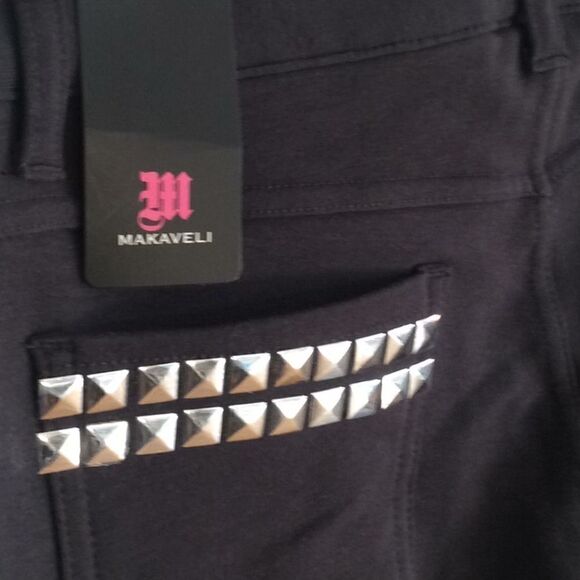 NWT Makaveli Cotton And Sparkle Stretch Pants M. - Picture 9 of 15